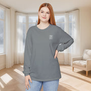 PRAY + Cross Unisex Relaxed Fit Long Sleeve T-Shirt - My Faith My Father