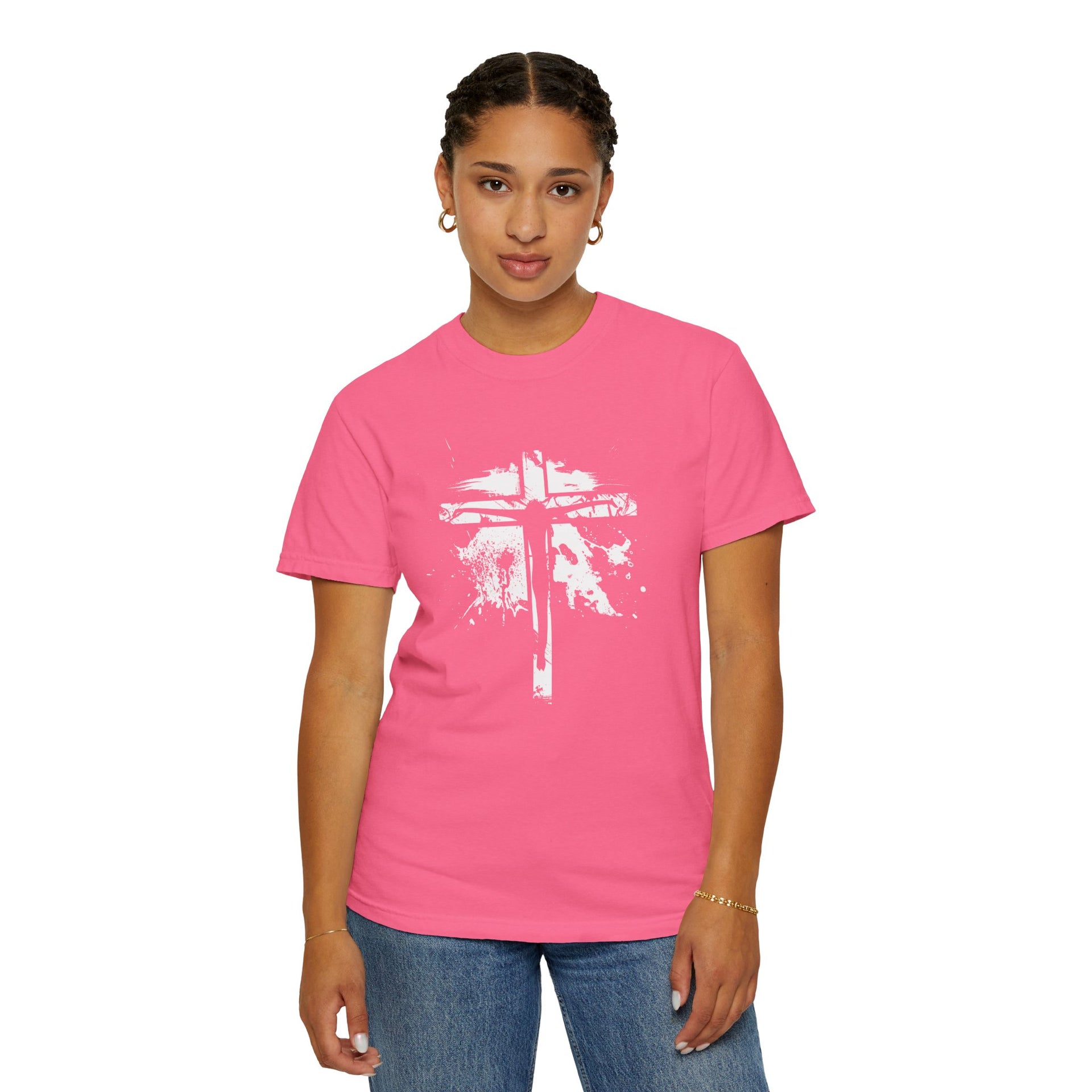 Jesus On Cross Unisex Relaxed Fit T-Shirt - My Faith My Father