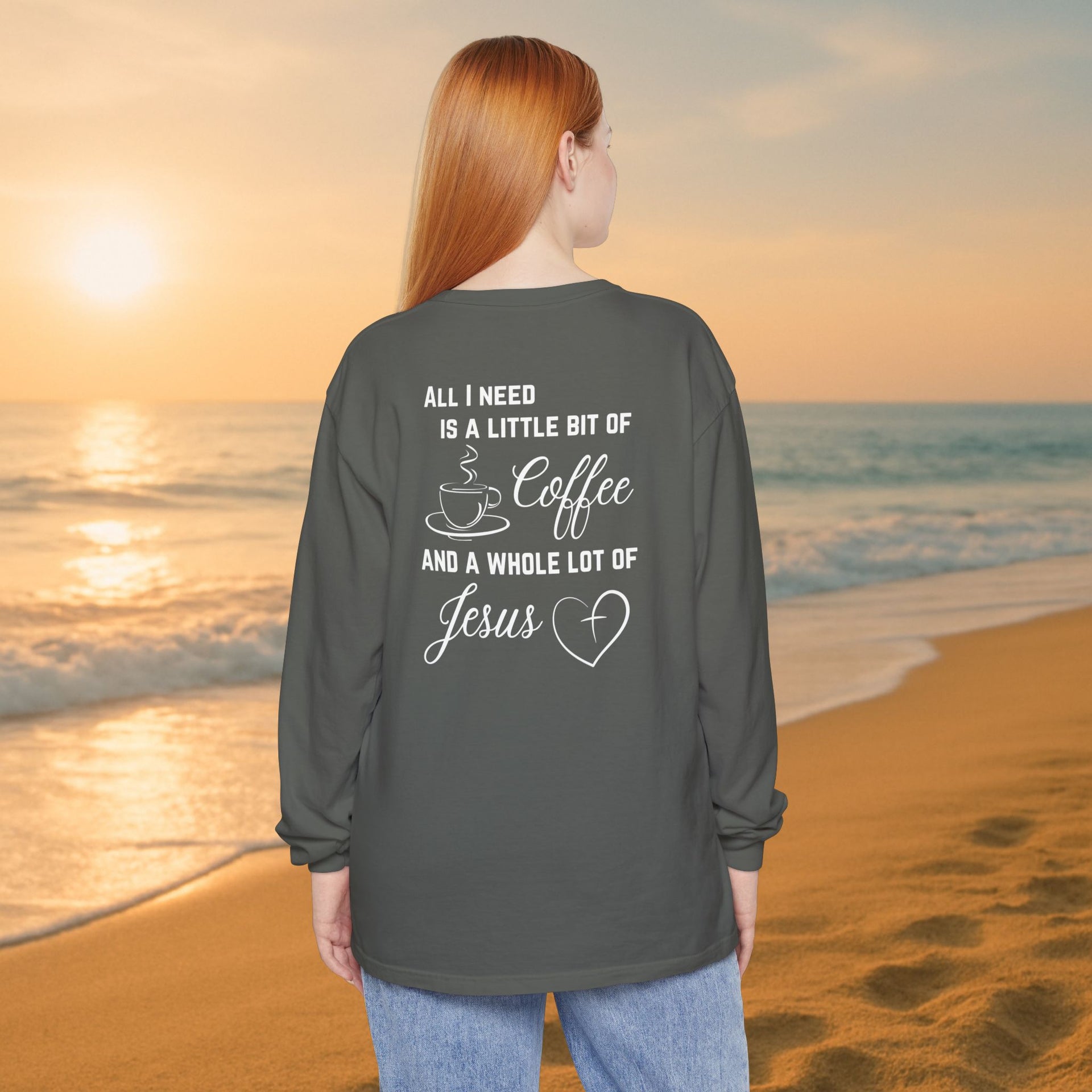 All I Need Unisex Relaxed Fit Long Sleeve T-Shirt - My Faith My Father