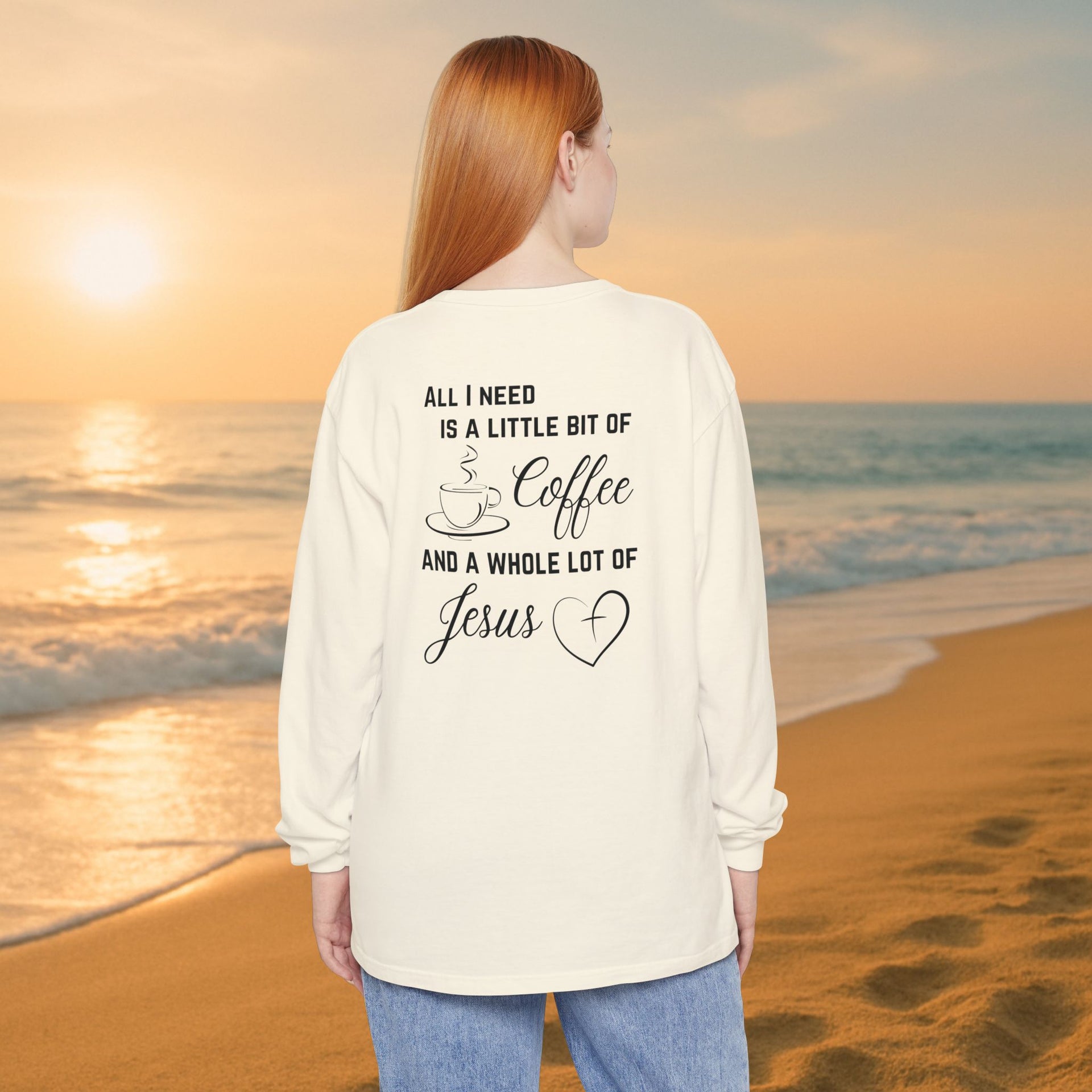 All I Need Unisex Relaxed Fit Long Sleeve T-Shirt - My Faith My Father