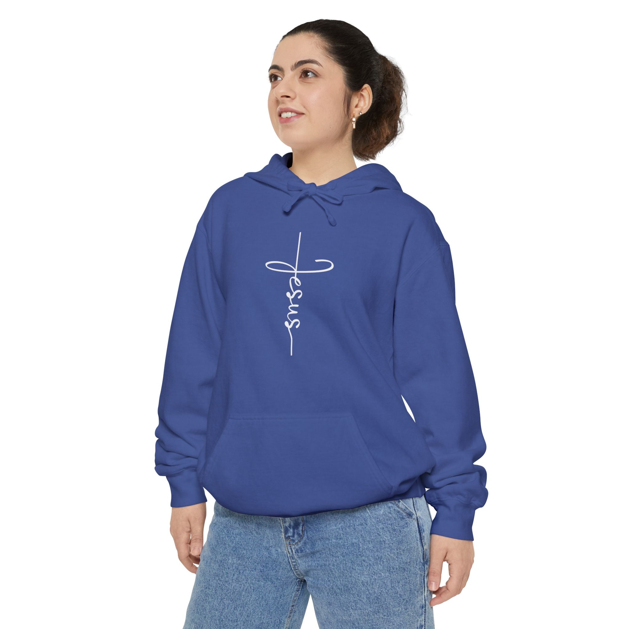 Jesus Cross Unisex Relaxed Fit Hoodie