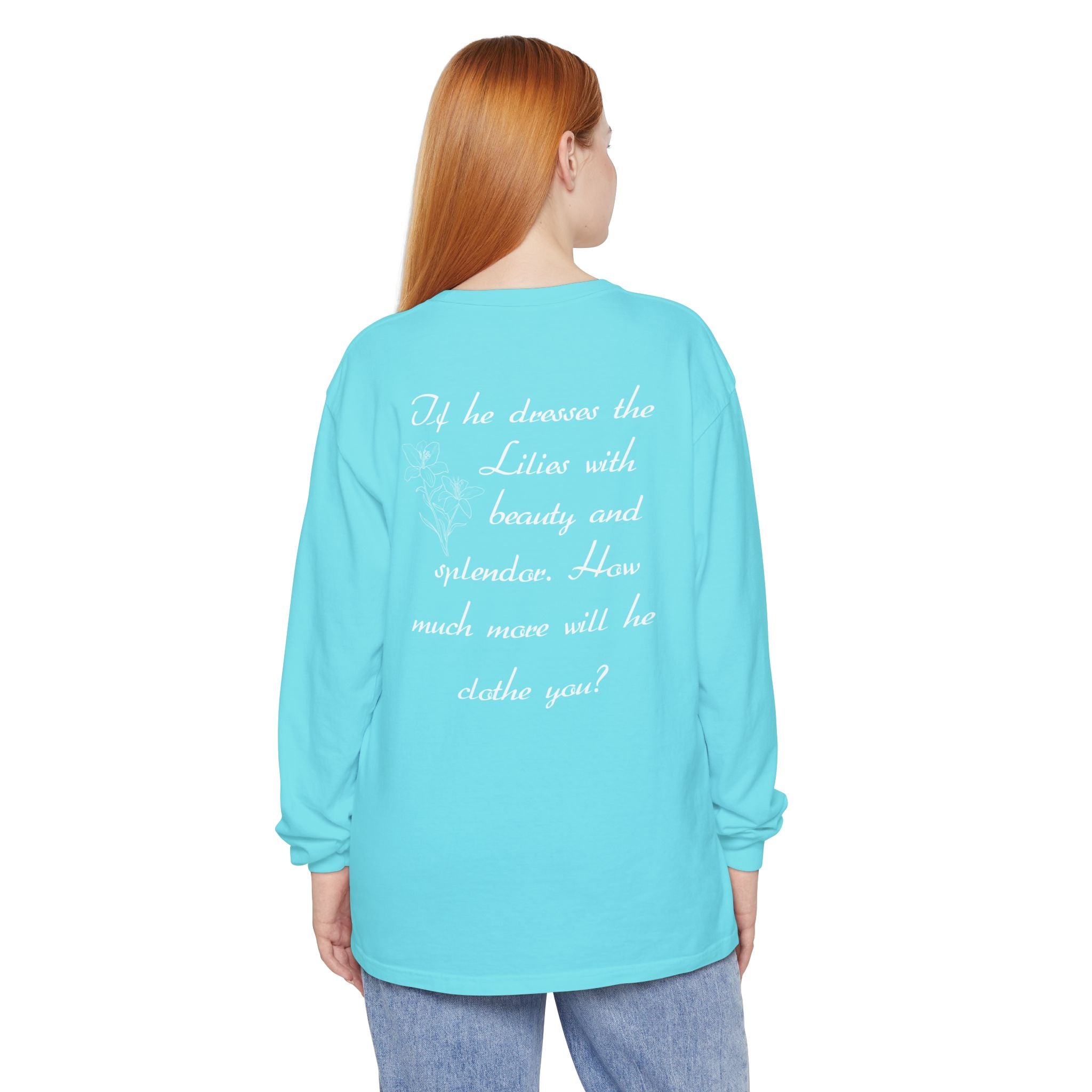 Lilies Unisex Relaxed Fit Long Sleeve T-Shirt