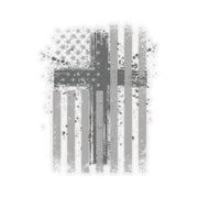 American Flag With Cross Kiss-Cut Stickers - My Faith My Father