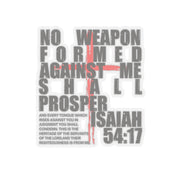 Isaiah 54:17 Kiss-Cut Sticker - My Faith My Father