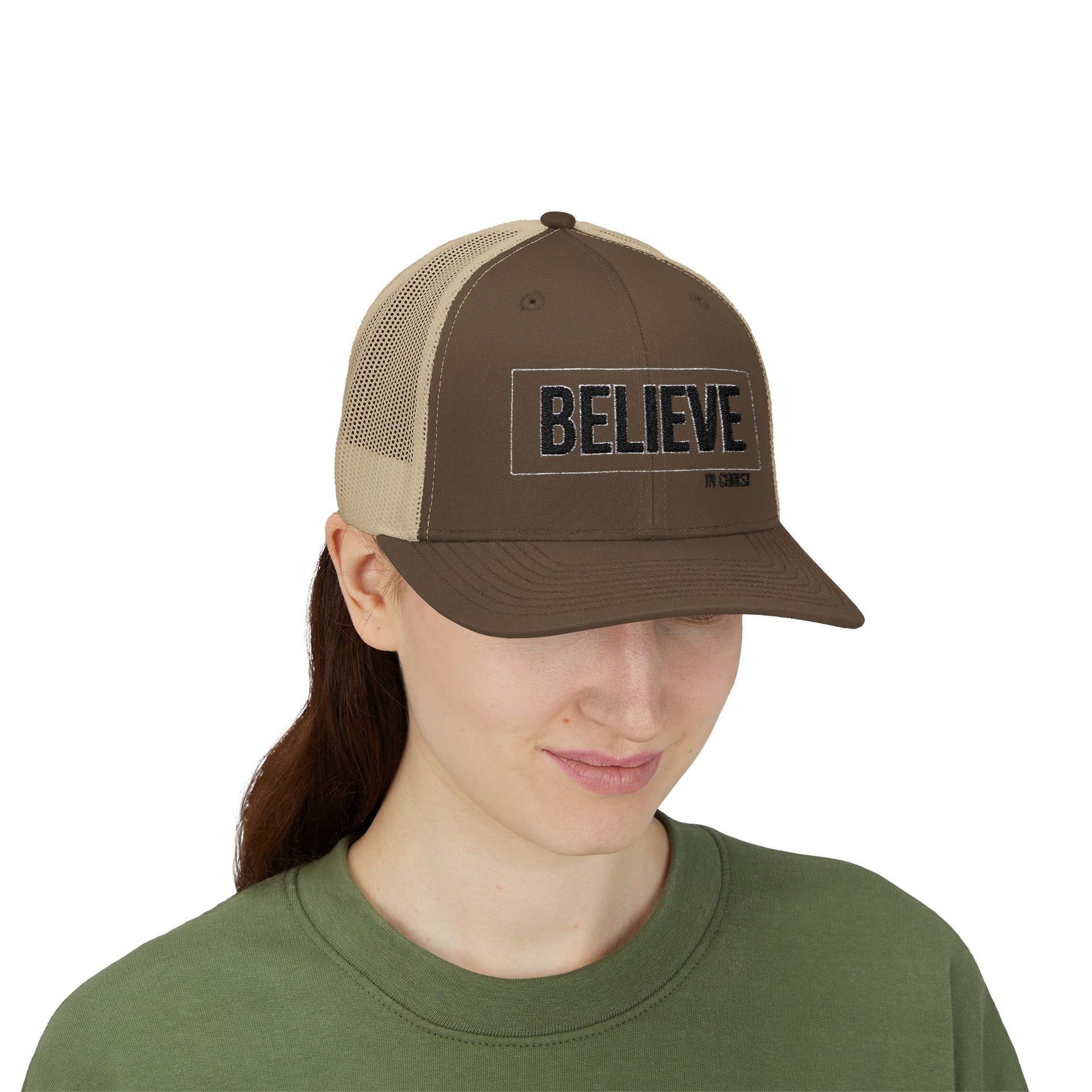 Believe In Christ Snapback Trucker Hat - My Faith My Father