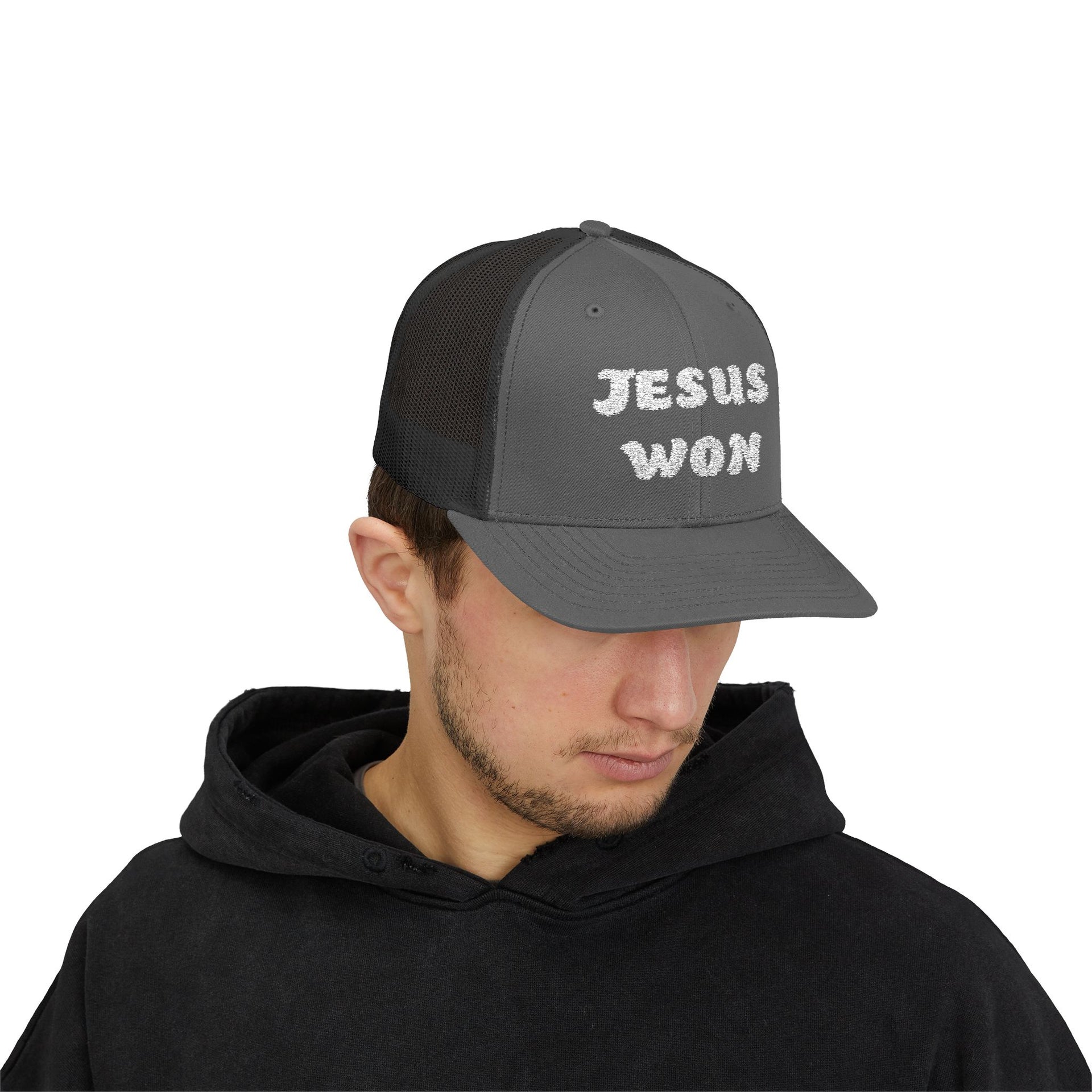 Jesus Won Snapback Trucker Hat - My Faith My Father