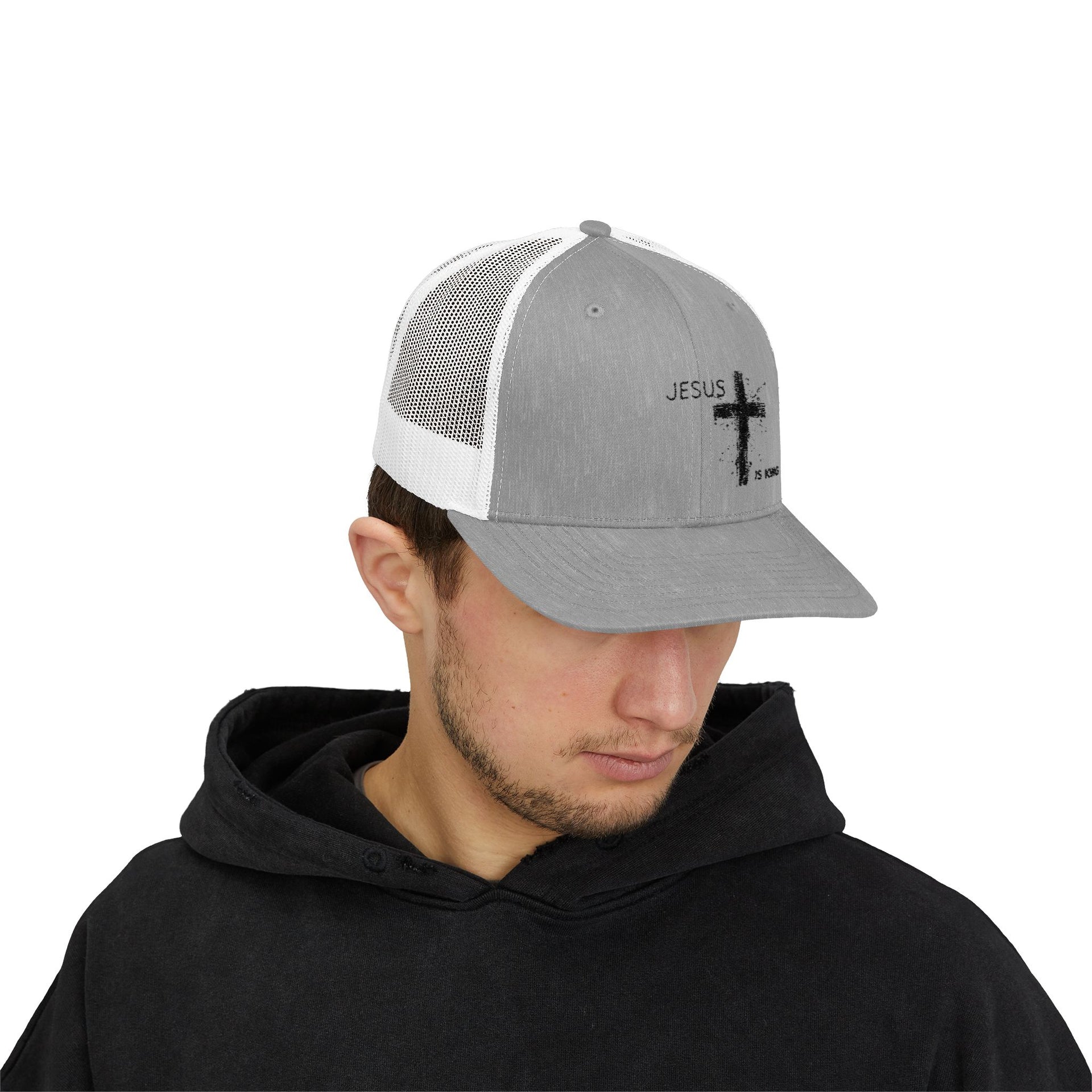 Jesus is King Snapback Trucker Hat - My Faith My Father