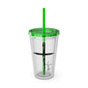 Cross With Faith Sunsplash 16oz Tumbler with Straw - My Faith My Father