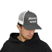 Jesus Won Snapback Trucker Hat - My Faith My Father