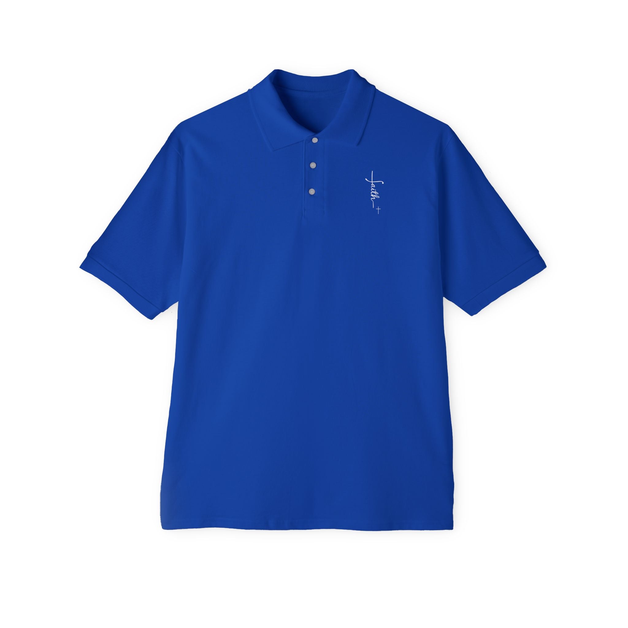 Faith + Cross Men's Piqué Polo Shirt