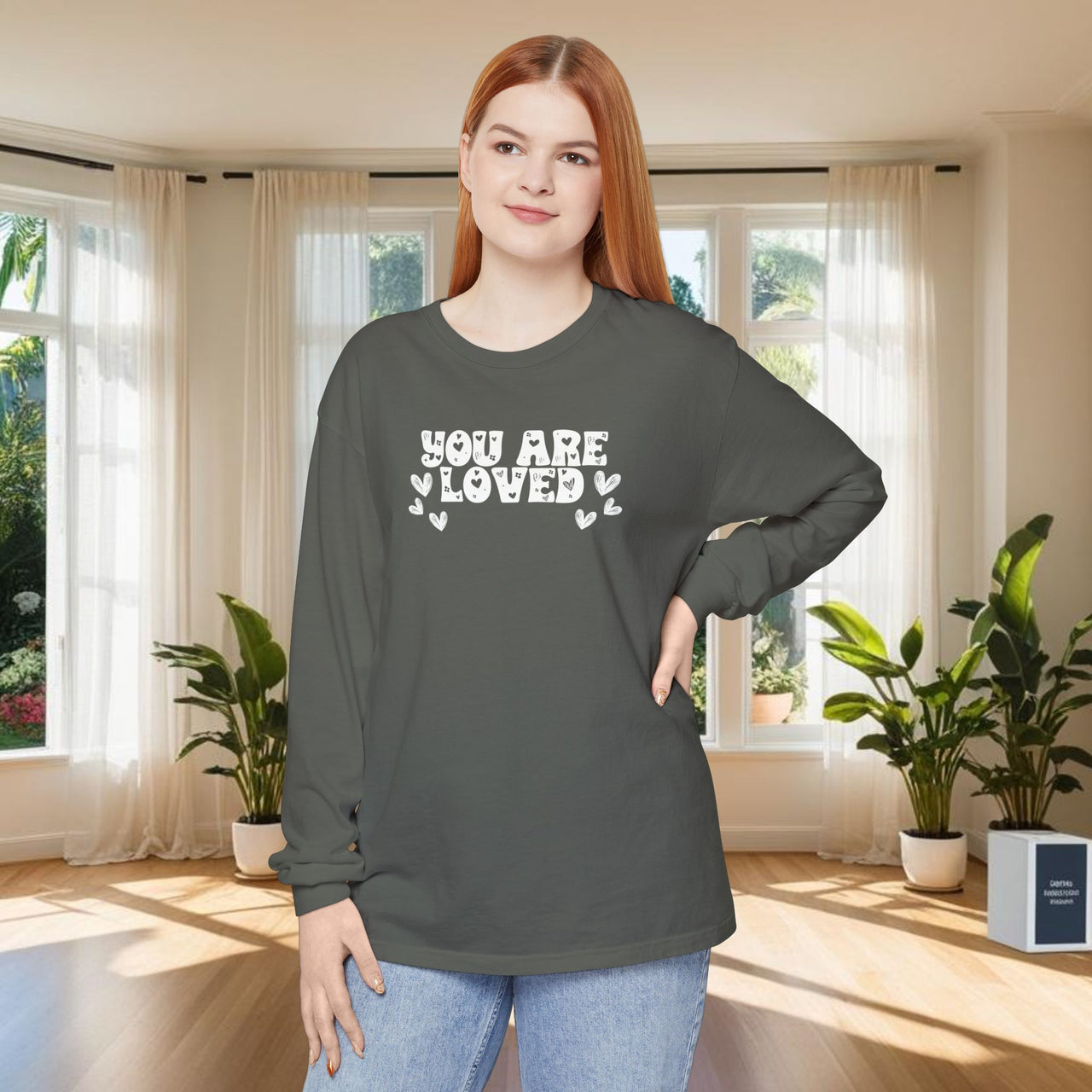 You Are Loved Unisex Relaxed Fit Long Sleeve T-Shirt - My Faith My Father
