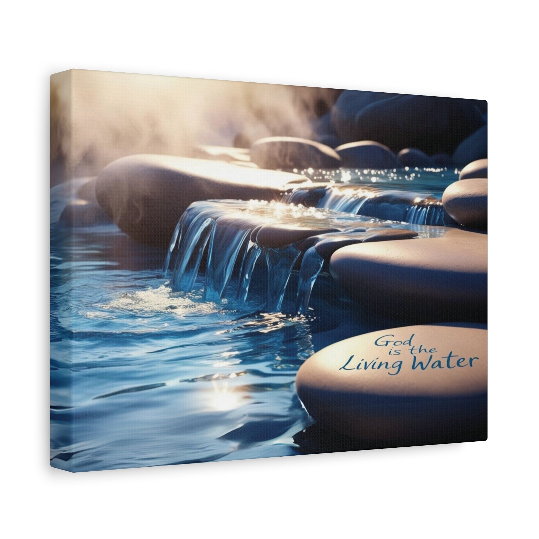 God is the Living Water Wall Decor Canvas