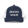 Jesus Won Snapback Trucker Hat - My Faith My Father