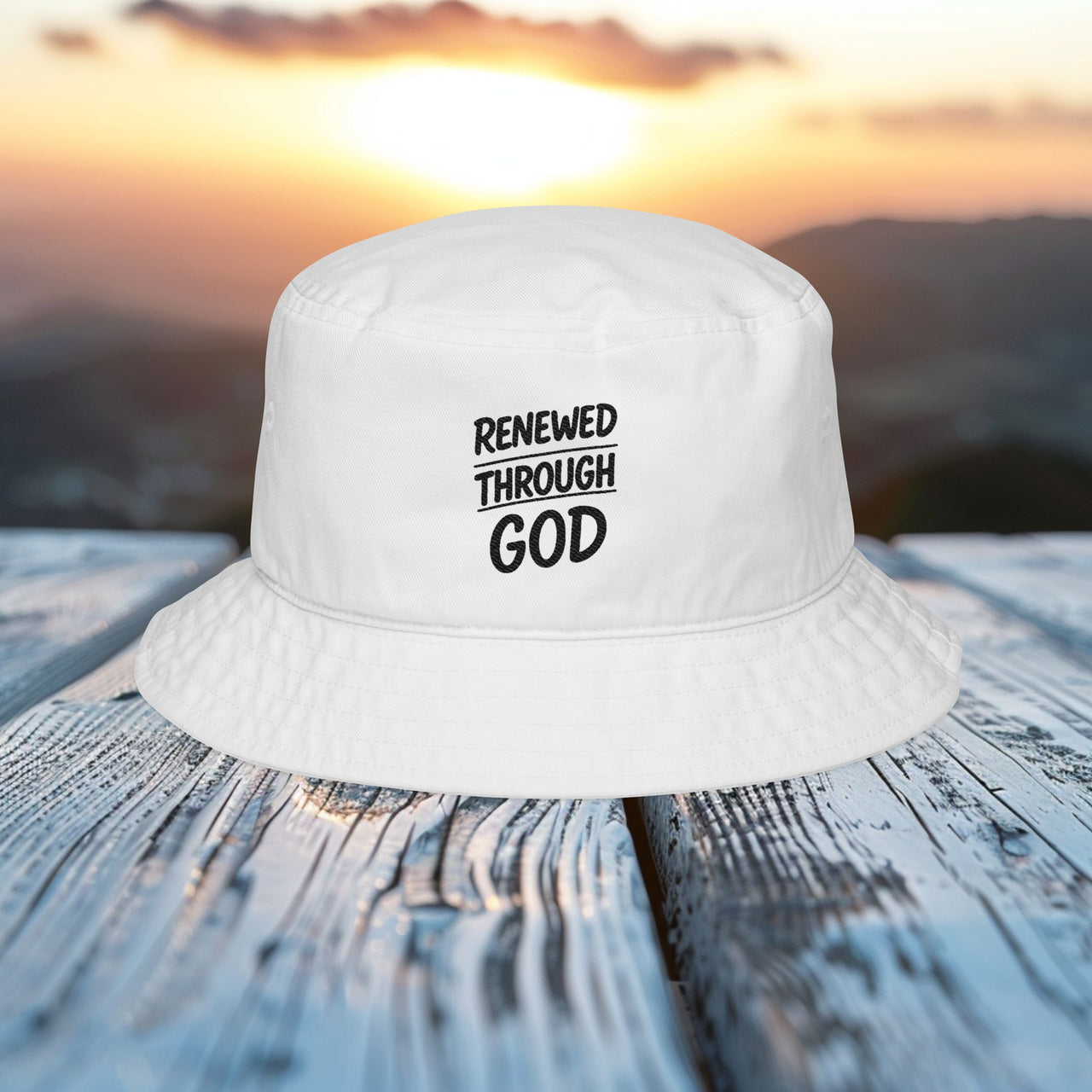 Renewed Through God Bucket Hat - My Faith My Father