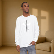 Cross With Faith Unisex Relaxed Fit Long Sleeve T-Shirt - My Faith My Father
