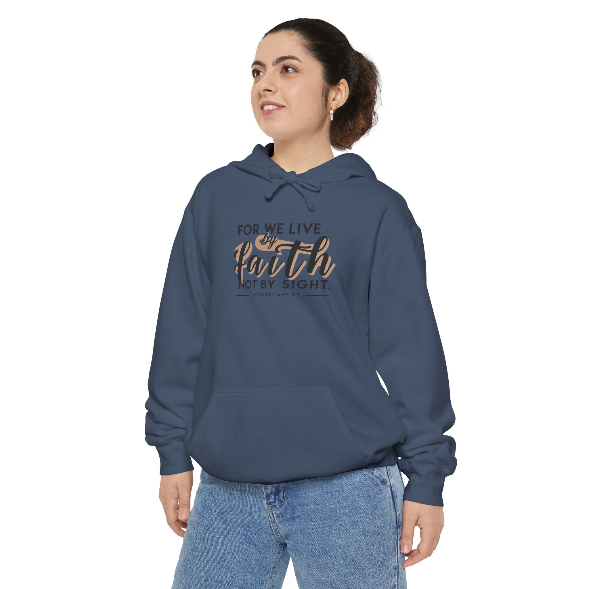 For We Live By Faith Not By Sight Unisex Relaxed Fit Hoodie