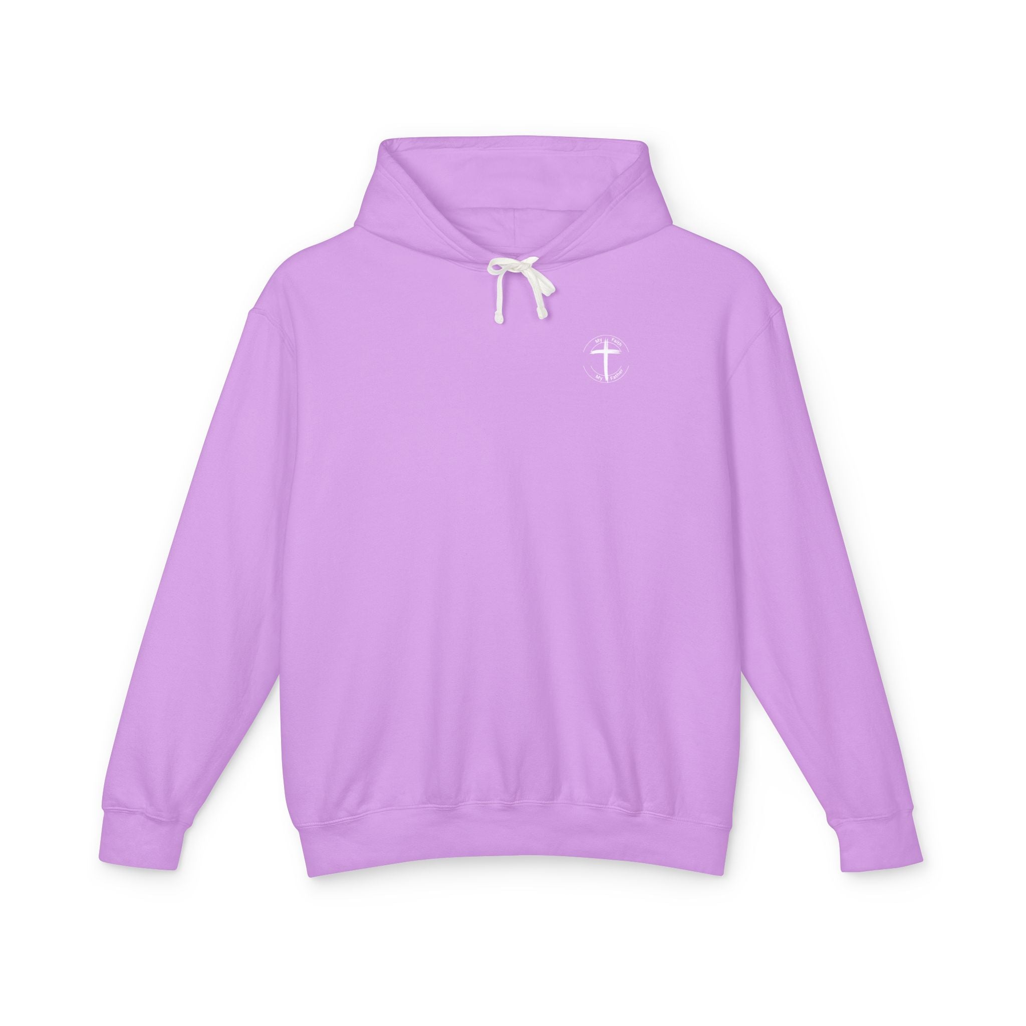 God Will Never Leave You Unisex Relaxed Fit Lightweight Hooded Sweatshirt