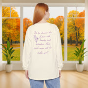 Lilies Unisex Relaxed Fit Long Sleeve T-Shirt - My Faith My Father