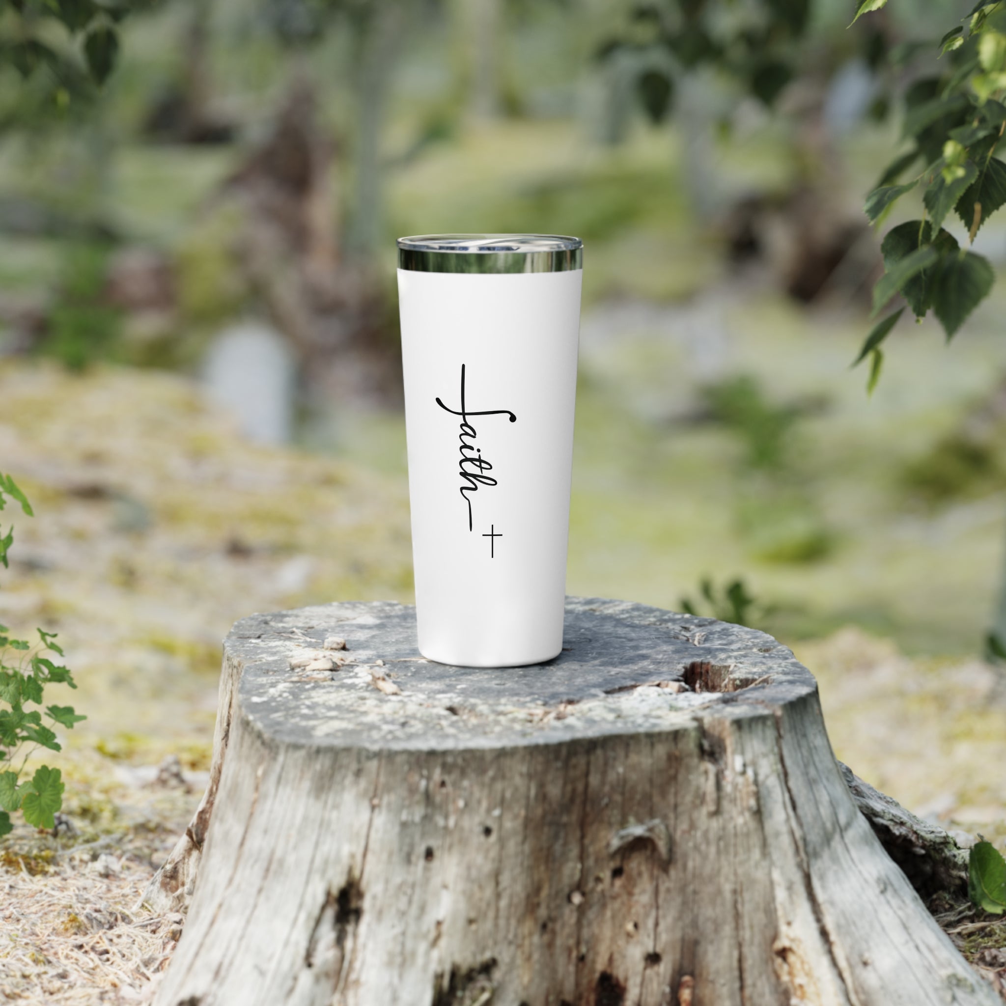 Faith With Cross 22oz Copper Vacuum Insulated Tumbler