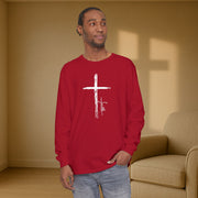 Cross With Faith Unisex Relaxed Fit Long Sleeve T-Shirt - My Faith My Father