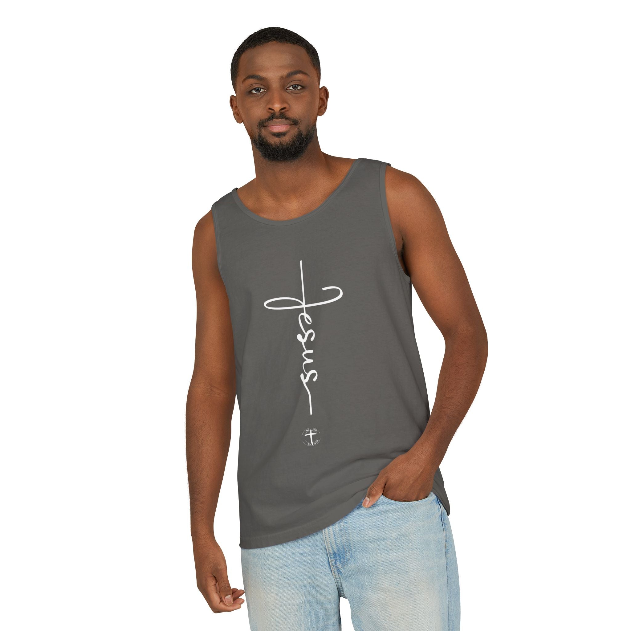 Jesus Cross Unisex Relaxed Fit Tank Top