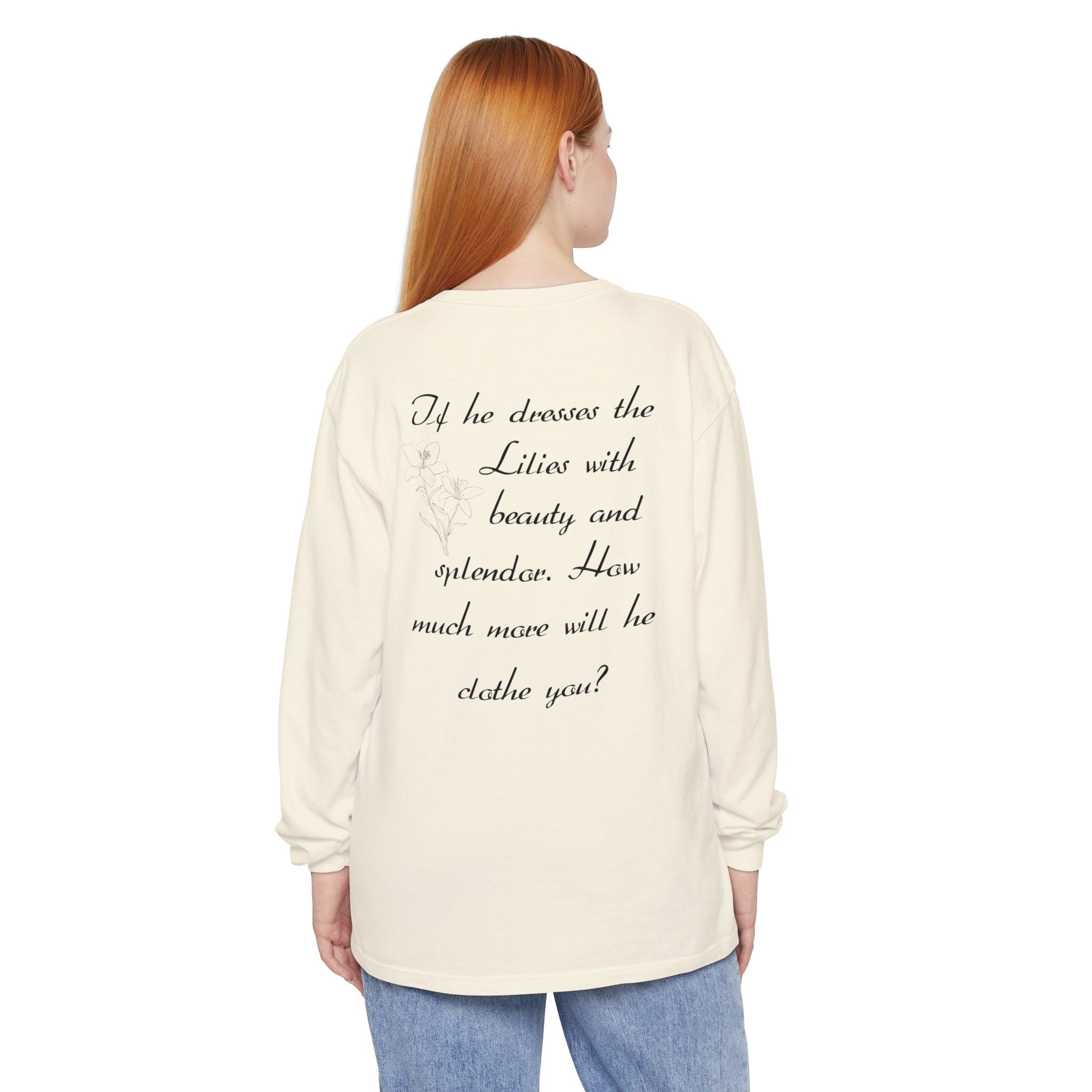Lilies Unisex Relaxed Fit Long Sleeve T-Shirt