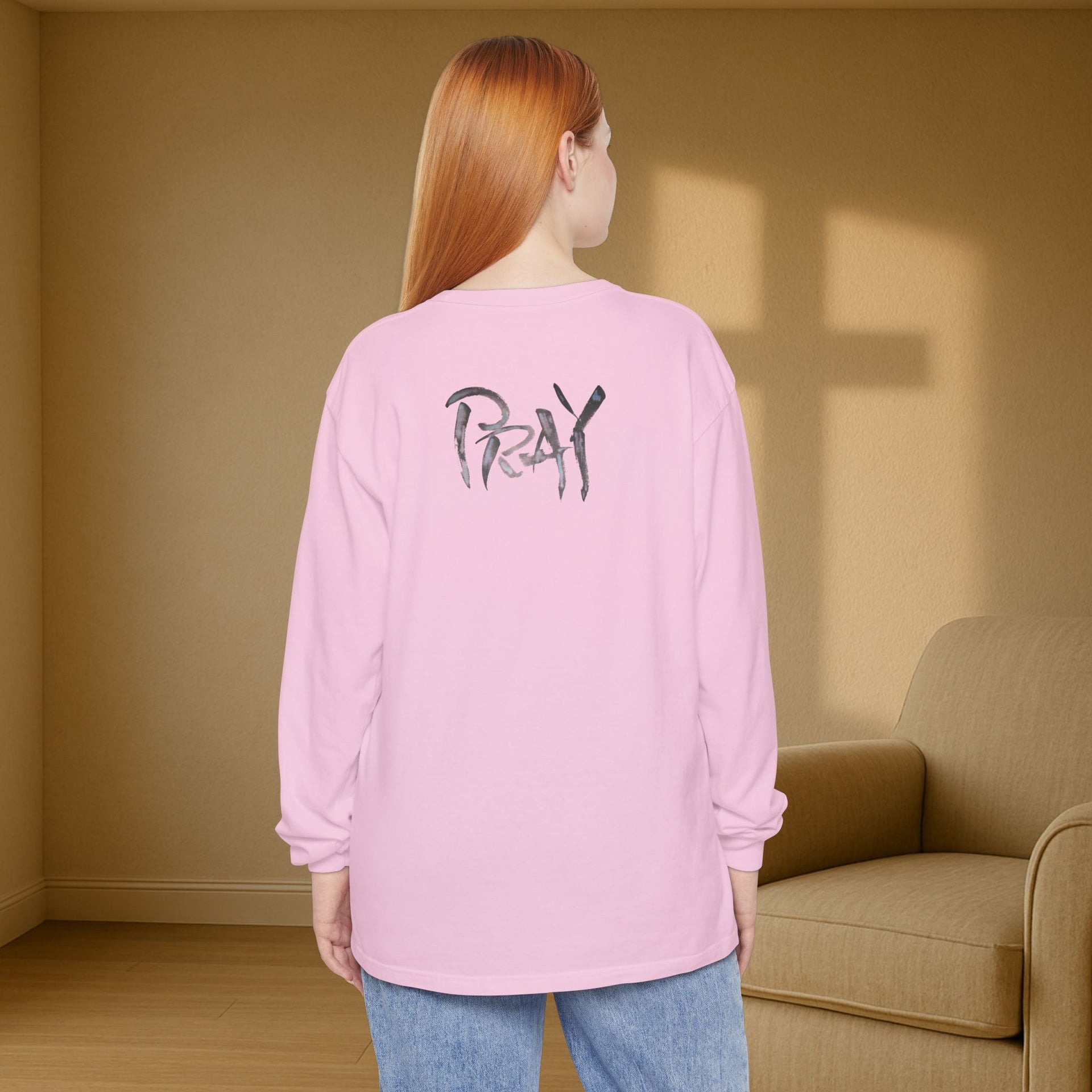 PRAY Unisex Relaxed Fit Long Sleeve T-Shirt - My Faith My Father