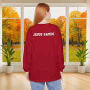 Jesus Saves Unisex Long Sleeve T-Shirt - My Faith My Father