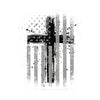 American Flag With Cross Kiss-Cut Stickers - My Faith My Father