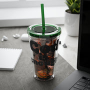 God Is Enough Sunsplash 16oz Tumbler With Straw - My Faith My Father