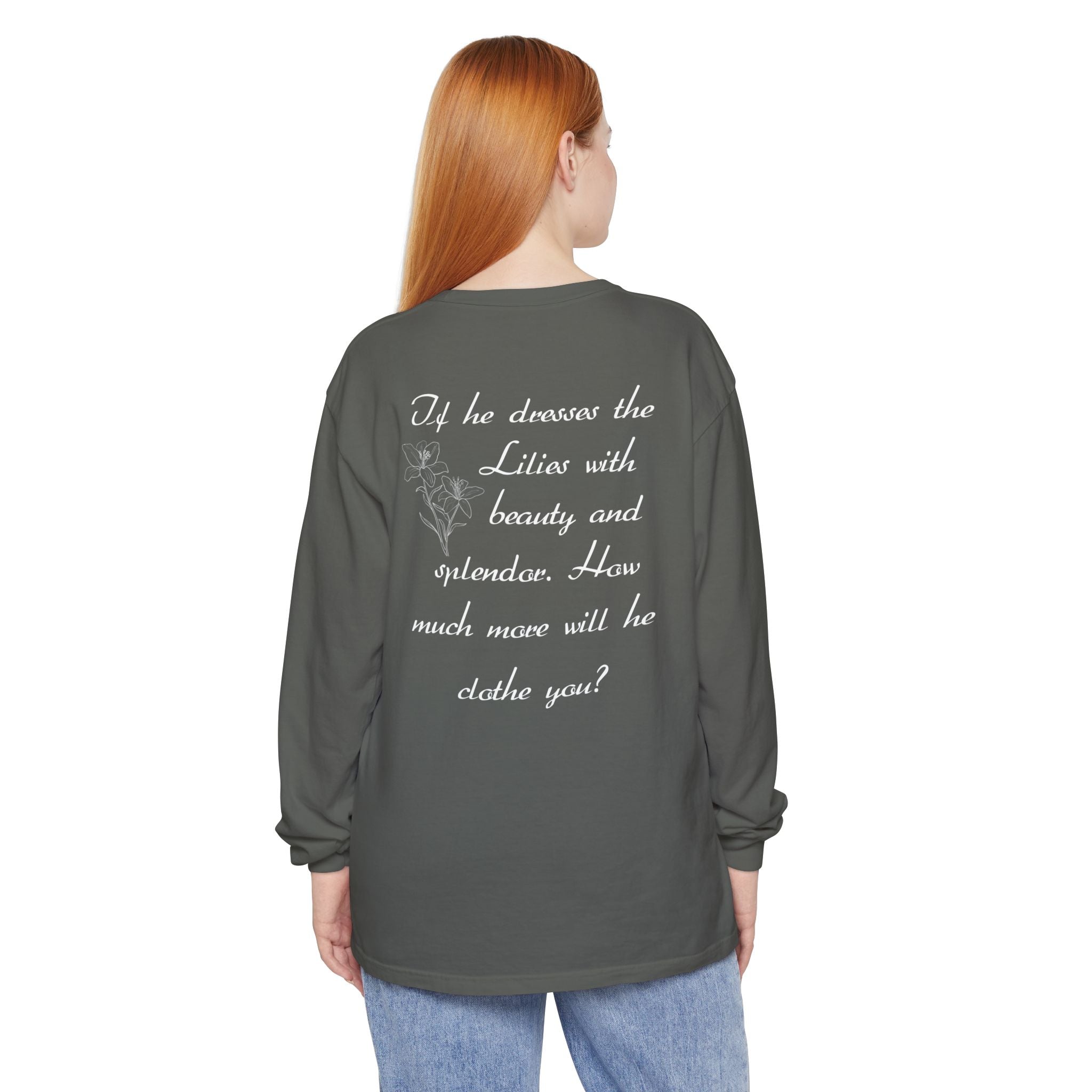 Lilies Unisex Relaxed Fit Long Sleeve T-Shirt