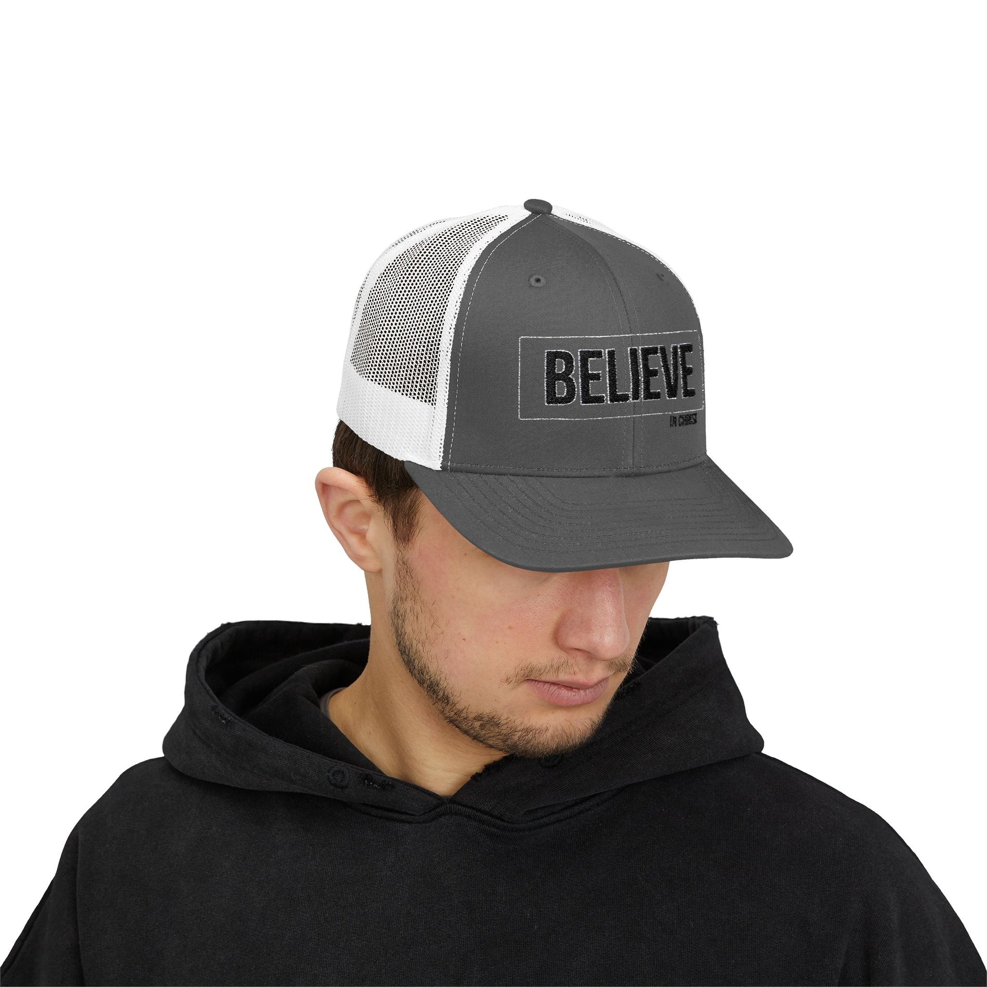 Believe In Christ Snapback Trucker Hat - My Faith My Father