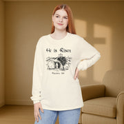 He Is Risen Unisex Relaxed Fit Long Sleeve T-Shirt - My Faith My Father