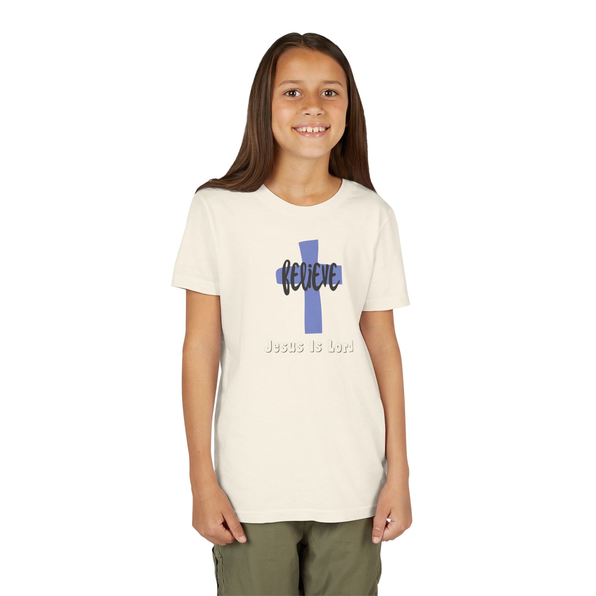 Believe, Jesus Is Lord Youth Unisex T-Shirt - My Faith My Father