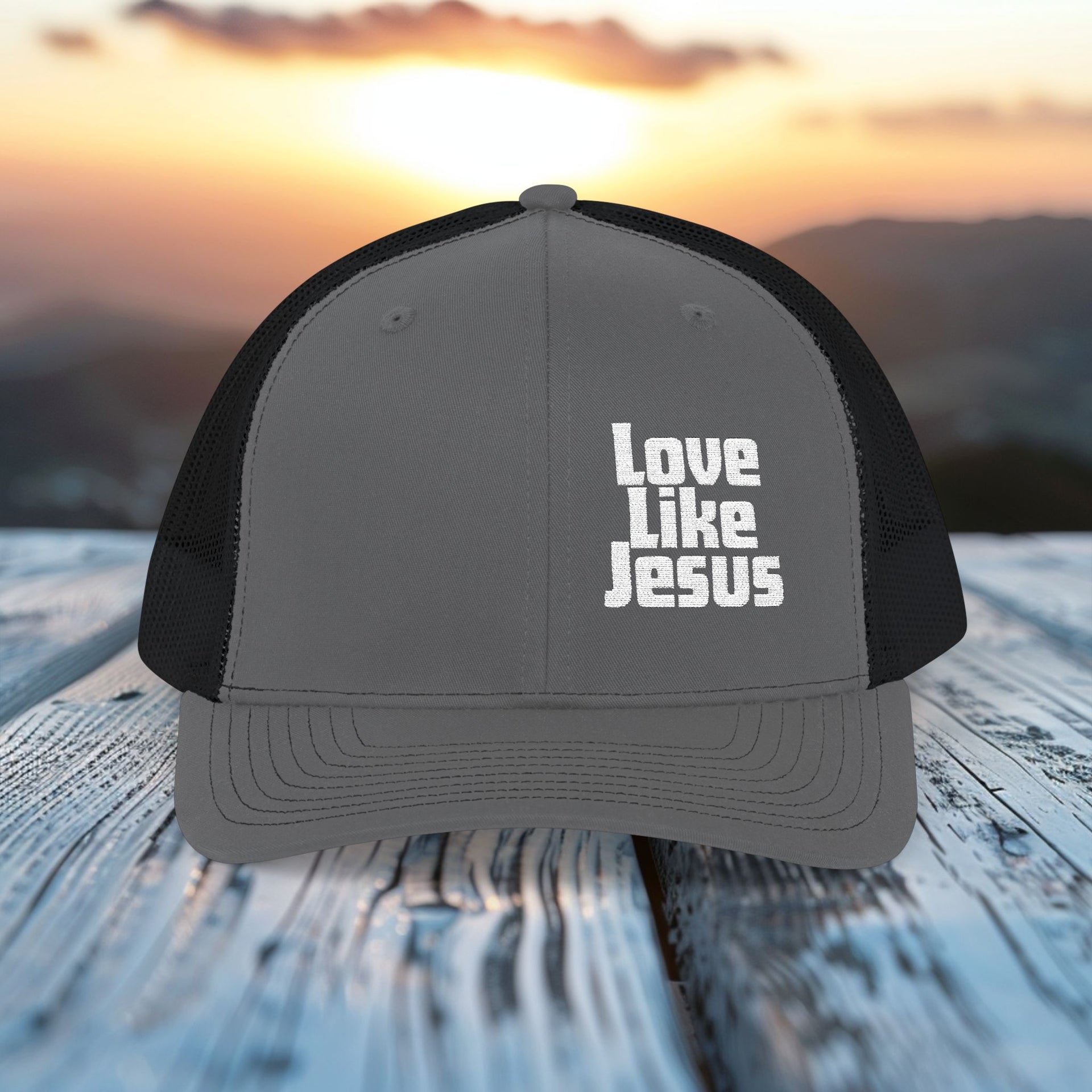 Love Like Jesus Snapback Trucker Hat - My Faith My Father