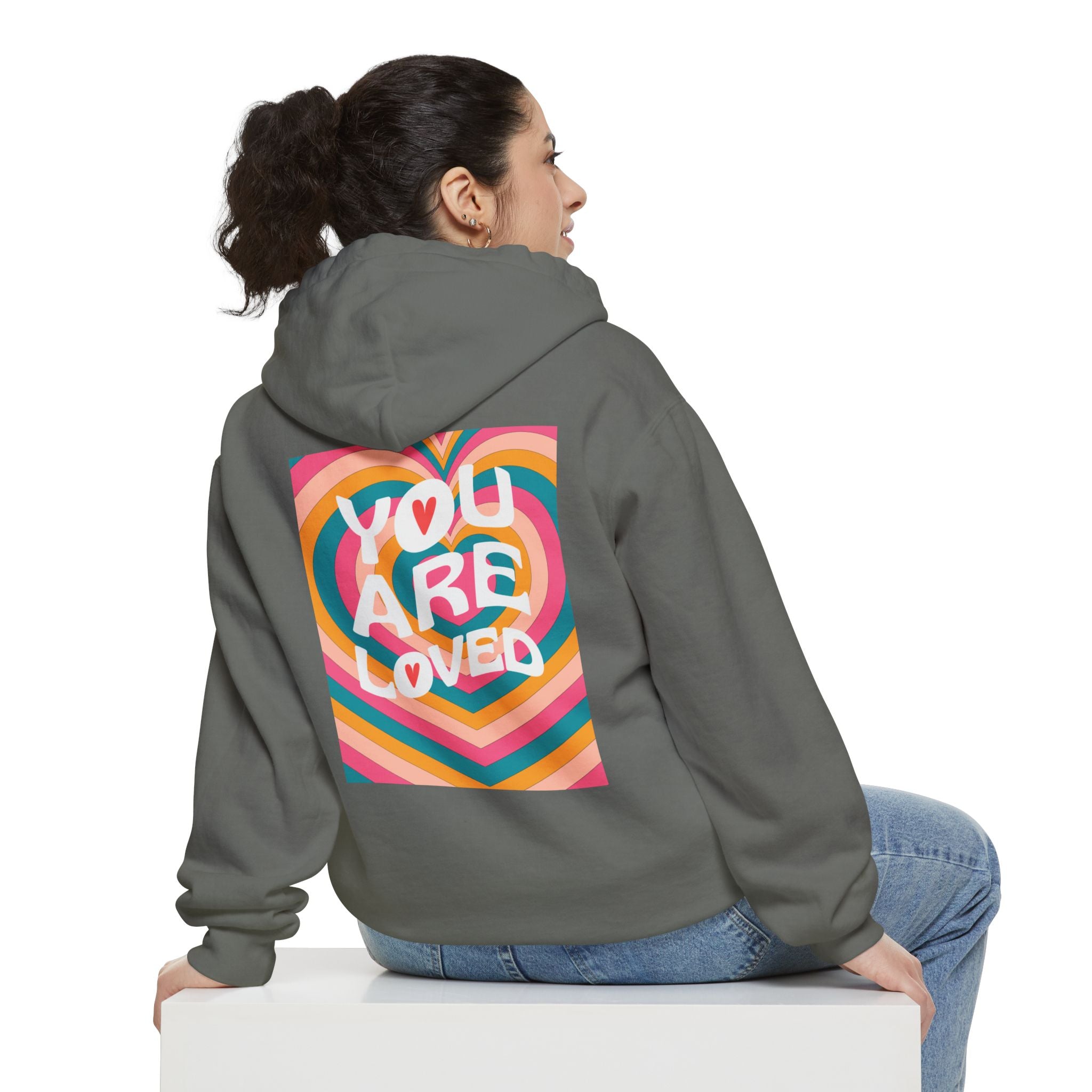 You Are Loved Retro, Unisex, Relaxed Fit Hoodie
