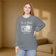 He Is Risen Unisex Relaxed Fit Long Sleeve T-Shirt - My Faith My Father