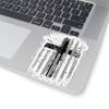 American Flag With Cross Kiss-Cut Stickers - My Faith My Father