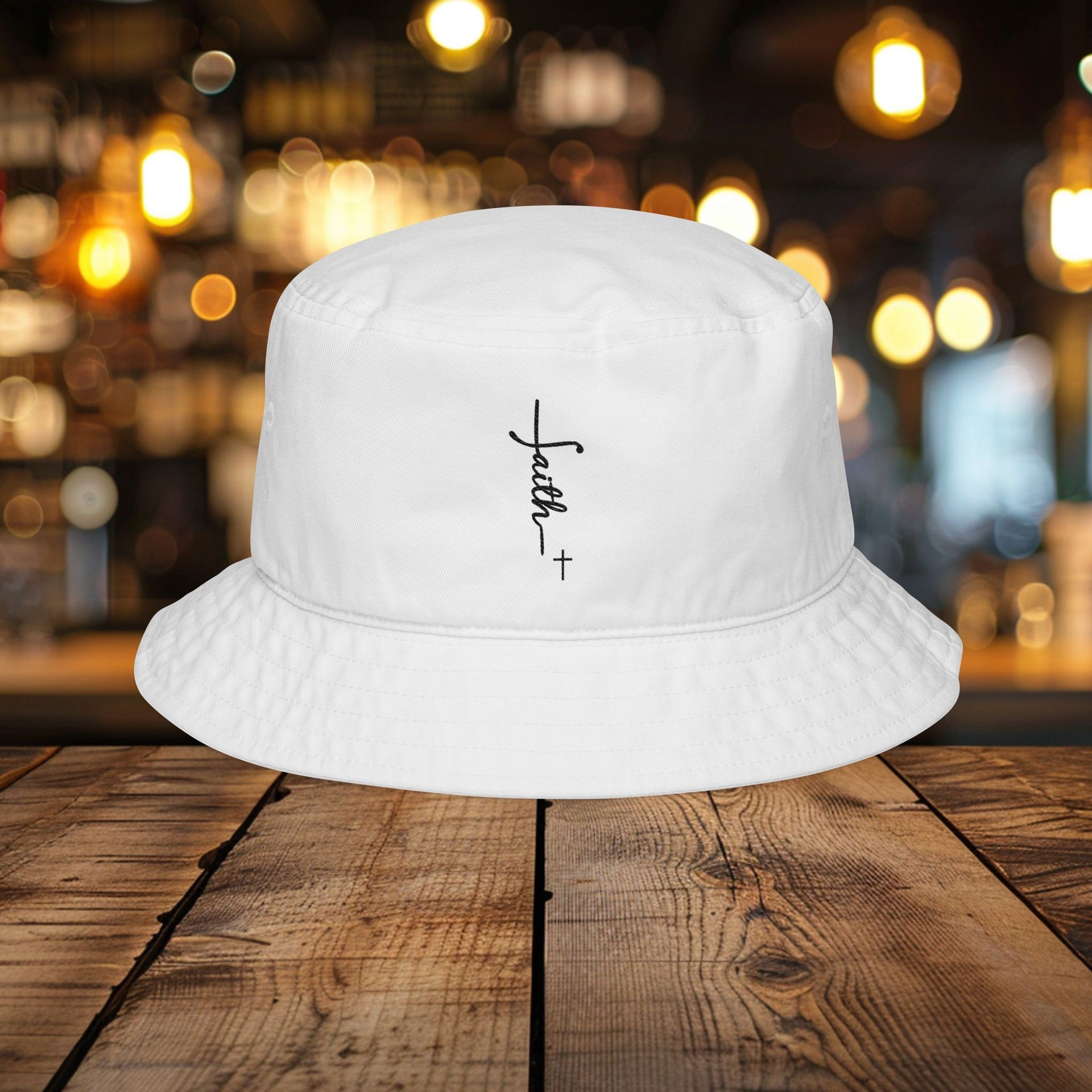 Faith With Cross Bucket Hat - My Faith My Father