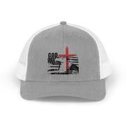 God + USA Snapback Trucker Hat - My Faith My Father