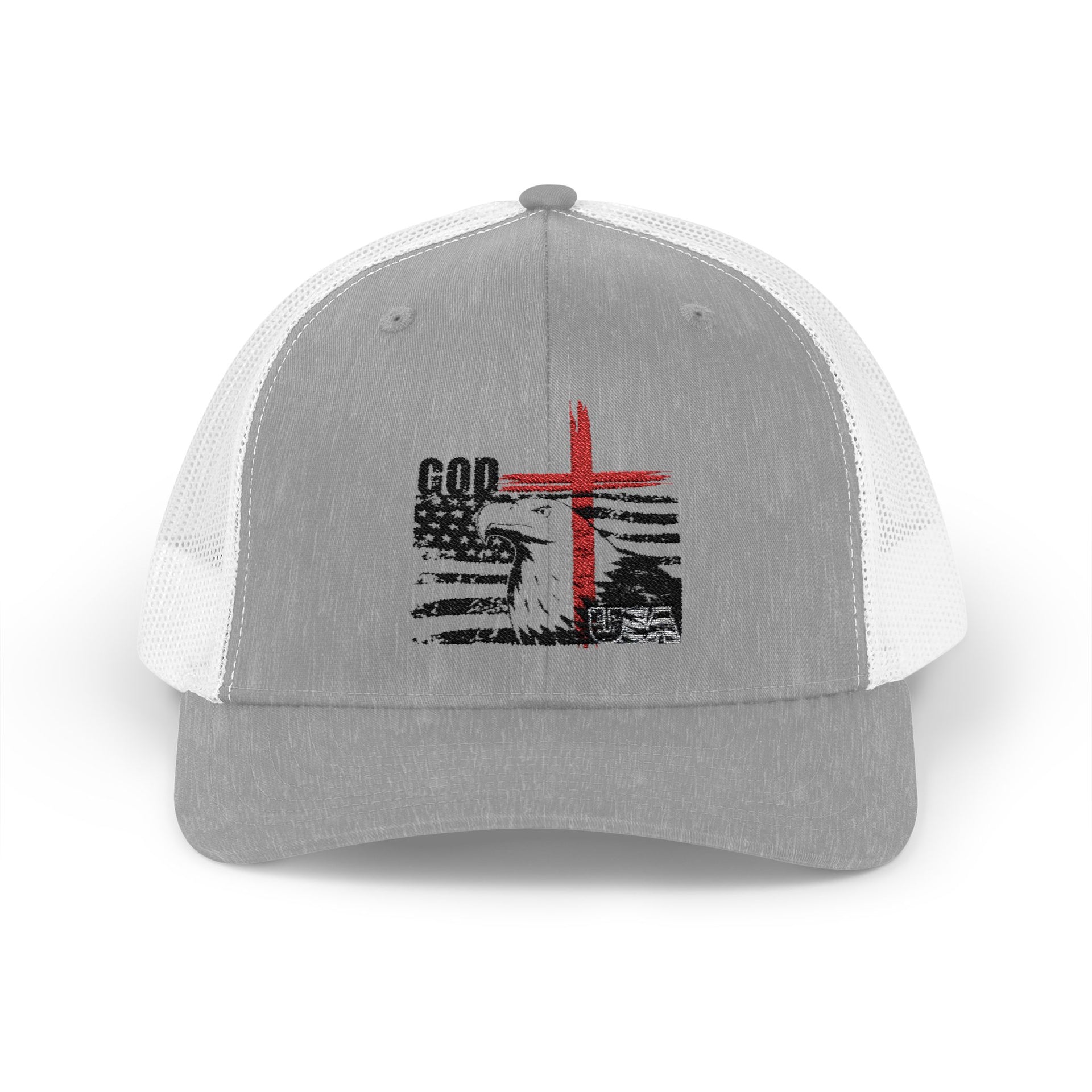 God + USA Snapback Trucker Hat - My Faith My Father