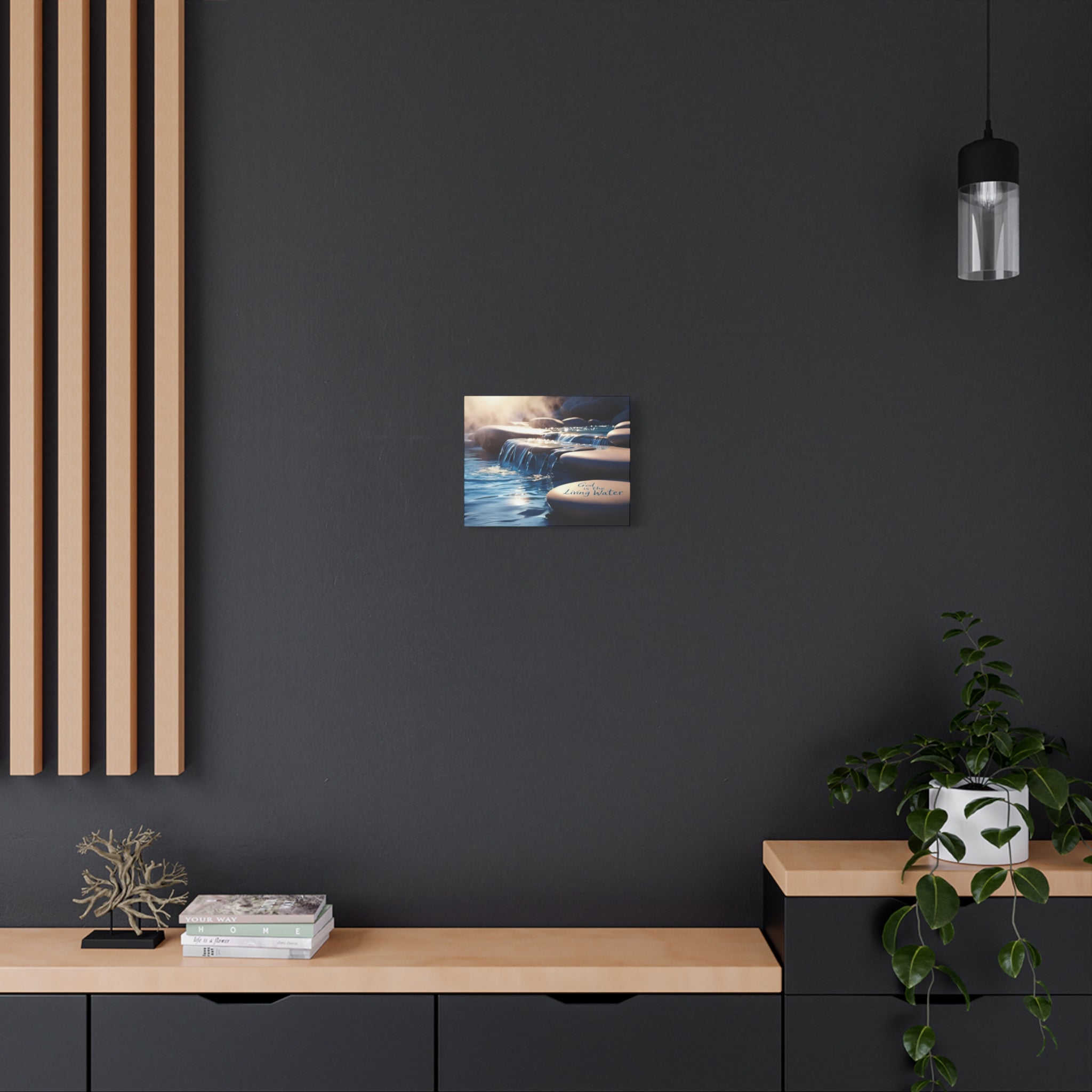 God is the Living Water Wall Decor Canvas