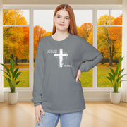 Jesus is King Unisex Relaxed Fit Long Sleeve T-Shirt - My Faith My Father