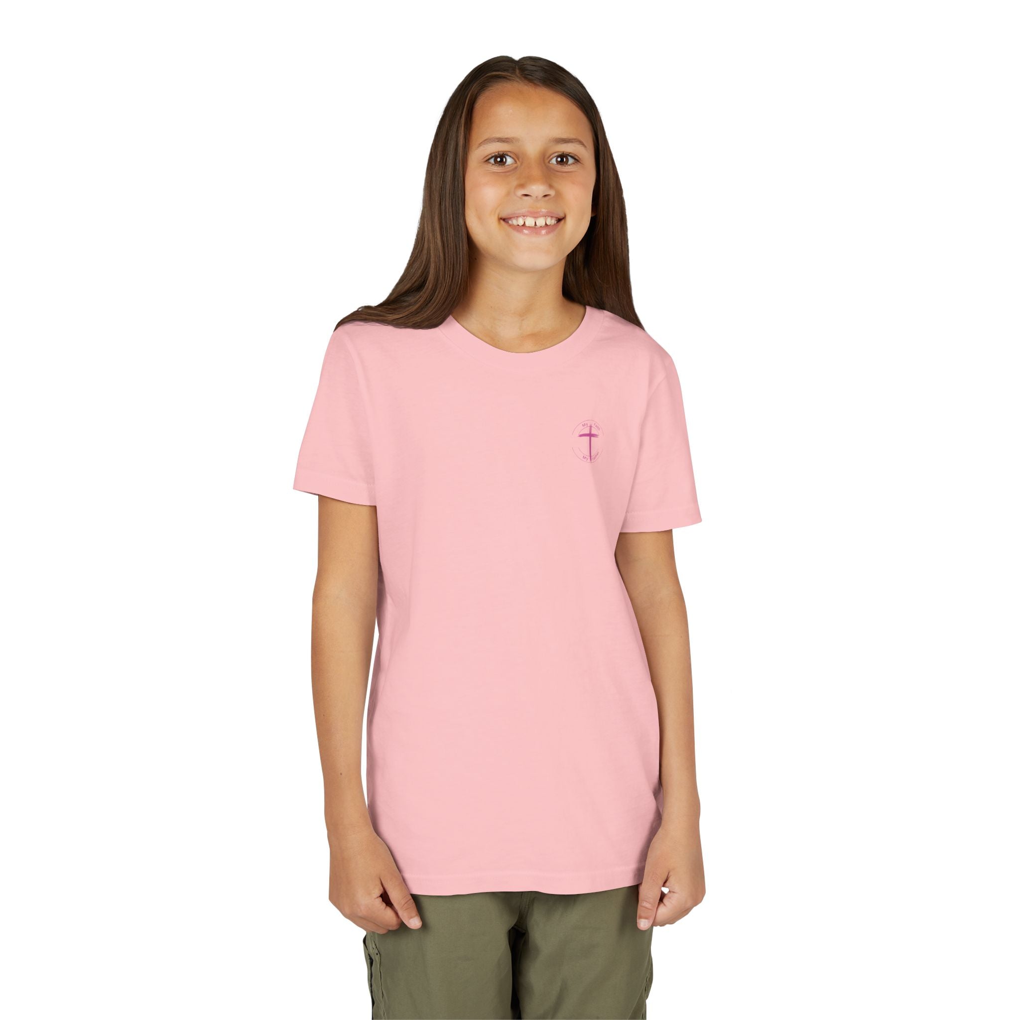 Faith Over Fear - Pink Youth Unisex T-Shirt