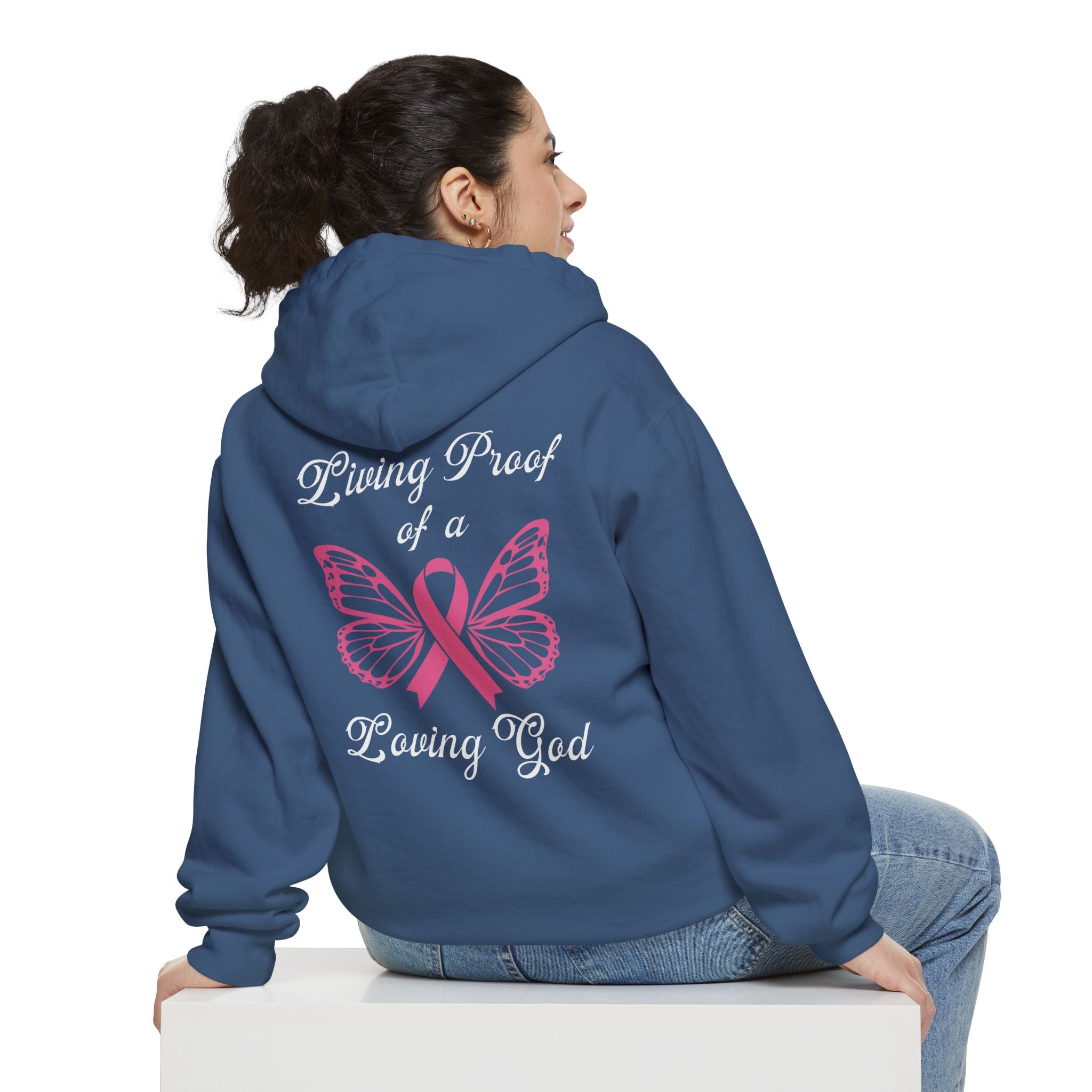 Living Proof Of A Loving God Butterfly Unisex Relaxed Fit Hoodie