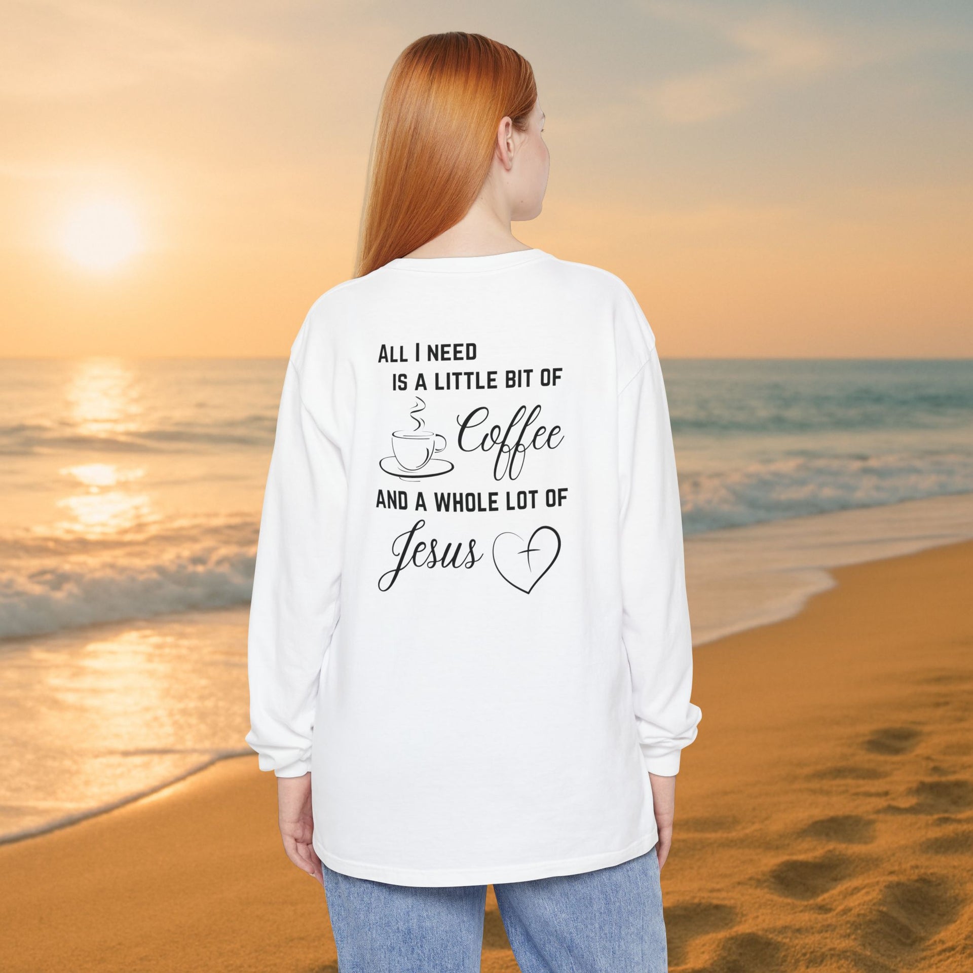 All I Need Unisex Relaxed Fit Long Sleeve T-Shirt - My Faith My Father