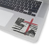 Flag With Cross & Eagle Kiss-Cut Stickers - My Faith My Father