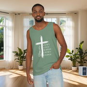 You Are Known, Loved, Worthy, Chosen, Enough Unisex Relaxed Fit Tank Top - My Faith My Father