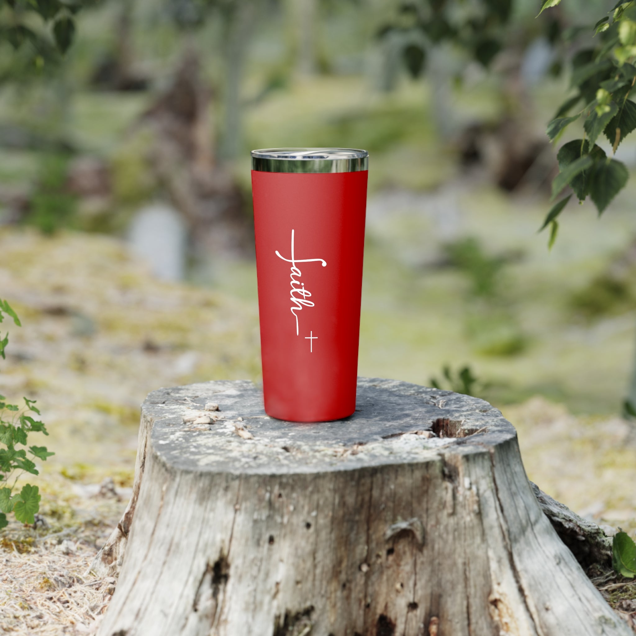 Faith With Cross 22oz Copper Vacuum Insulated Tumbler