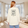 PRAY + Cross Unisex Relaxed Fit Long Sleeve T-Shirt - My Faith My Father